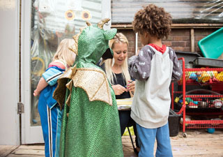 children at minihome nursery