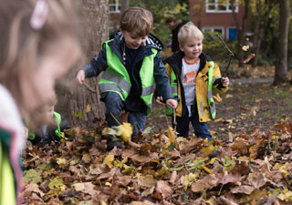 outside play at minihome nursery